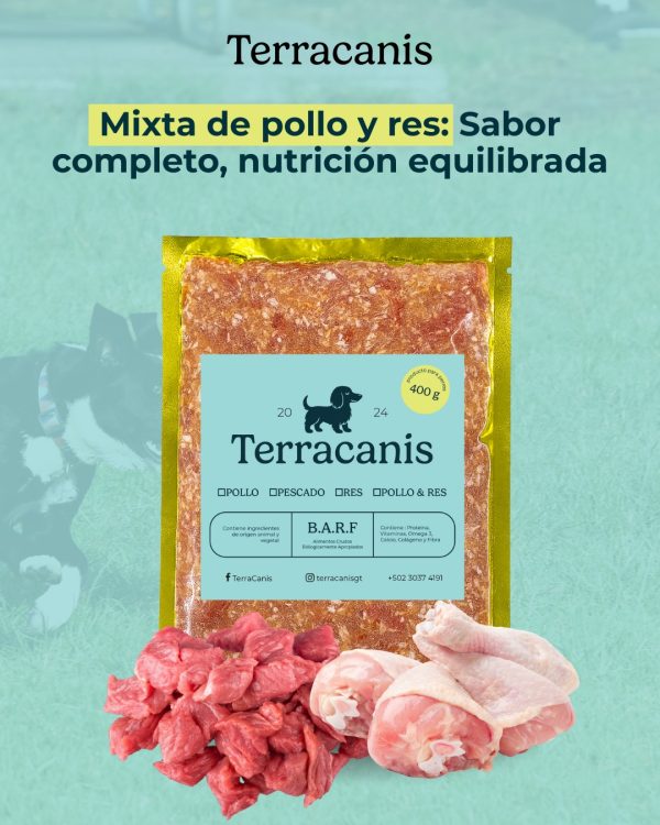 comida-mixta Paquete de comida BARF Mixto de Terracanis